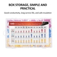 thumbnail image 3 of yeacher Insulated Electrical Crimp Terminal Kit with Mixed Ring and Spade Connectors, ABS+Copper, 540PCS in Plastic Case, Color-Coded for 0.5-6mm² / AWG 22-10, 3 of 7