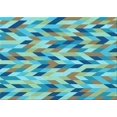 thumbnail image 1 of Ahgly Company Machine Washable Indoor Rectangle Transitional Green Area Rugs, 5' x 8', 1 of 7