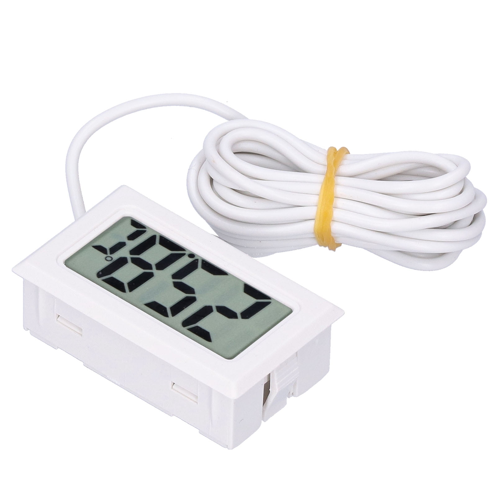 Digital Hygrometer,, -50-110 Degrees Celsius LCD Display Impact Resistance Digital Temperature Meter, For Garden For Greenhouse For Smart Home For Humidors White