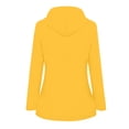 thumbnail image 3 of Fridja Womens Solid Rain Jacket Outdoor Plus Size Waterproof Hooded Raincoat Windproof, 3 of 3