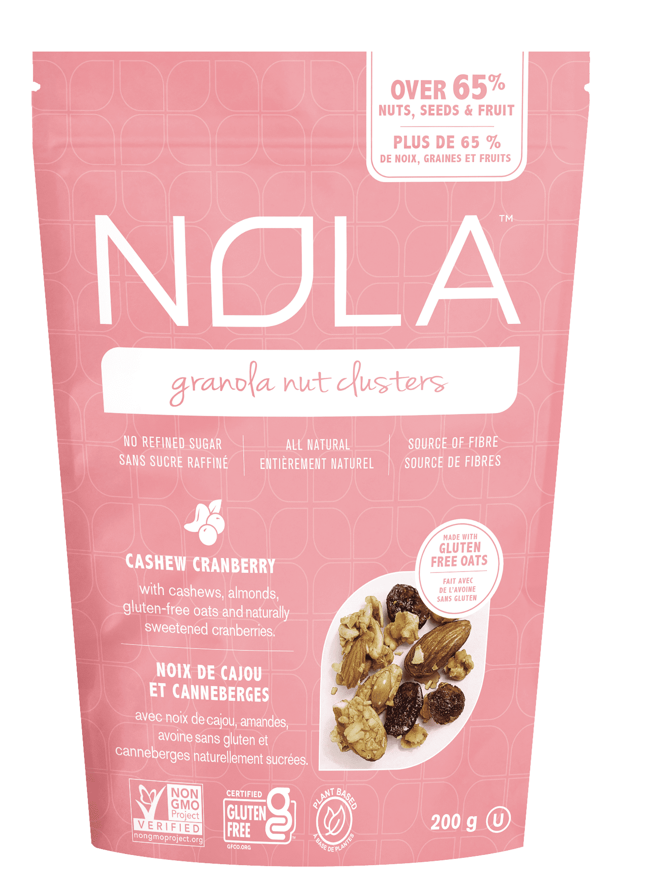 Nola Baking Co. Granola Nut Clusters 200g - Cashew Cranberry, Gluten-free, All Natural, No Refined Sugar, No Artificial Preservatives