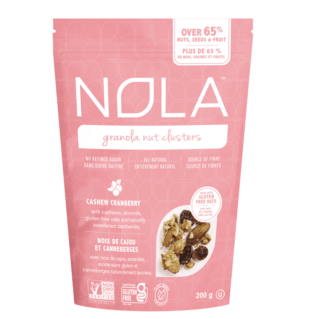 Nola Baking Co. Granola Nut Clusters 200g - Cashew Cranberry, Gluten-free, All Natural, No Refined Sugar, No Artificial Preservatives