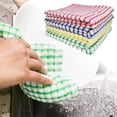 thumbnail image 1 of Kitchen Checkered Dishcloth Export Quality Tea Towel with High Absorbency and Non Shedding Performance, 1 of 6
