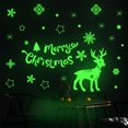 thumbnail image 4 of Christmas Window Stickers Light Up In The Dark Snowflake Design 30 cm x 20 cm PVC Reusable Electrostatic Adhesive Decorations, 4 of 6