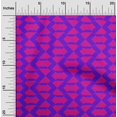 thumbnail image 2 of oneOone Silk Tabby Purple Fabric Geometric Craft Projects Decor Fabric Printed By The Yard 42 Inch Wide, 2 of 4