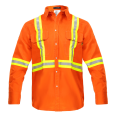 thumbnail image 1 of Flame Resistant FR High Visibility Shirt – 88%C/12%N – 7 oz twill, 1 of 3