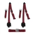 thumbnail image 1 of Early Cars 1933-1934 Airplane 3 Point Burgandy Retractable Bench Seat Belt Kit - 3 Belts, 1 of 1