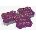 thumbnail image 4 of Inkdotpot Pack Of 100 Happy Birthday Paper Tags DIY Craft Bracket Shape Real Gold Foil Hang Tags, 4 of 6