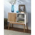 thumbnail image 4 of Convenience Concepts Table Console de Rangement Oslo, Fini Bois Blanc, 4 of 6