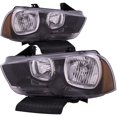 thumbnail image 1 of HEADLIGHTSDEPOT Headlight Halogen CAPA Certified Left And Right Pair Compatible With 2011-2014 Dodge Charger, 1 of 4