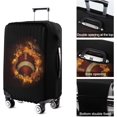 thumbnail image 4 of Travel Luggage Cover Suitcase Protector Fits 18-32 Inch Luggage Wheel Covers Patterned Travel Related Items Flower Luggage Protector Elastic Luggage Anti-scratch Suitcase Cover S, 4 of 5