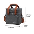 thumbnail image 2 of RKSTN Sac Messager Bento à la Mode Sac Isotherme pour Lunch avec Grande Capacité Sac à Lunch d'Affaires et Sac Isotherme pour le Froid Organisation et Rangement, 2 of 3