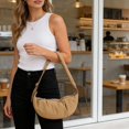 thumbnail image 1 of EGNMCR Organization and Storage, Storage Bins, Storage Containers Large Capacity Wide Shoulder Strap Nylon Bag Crossbody Bag Women's Student Pleated Dumpling Bag Commute Shoulder Bag Storage ba, 1 of 6