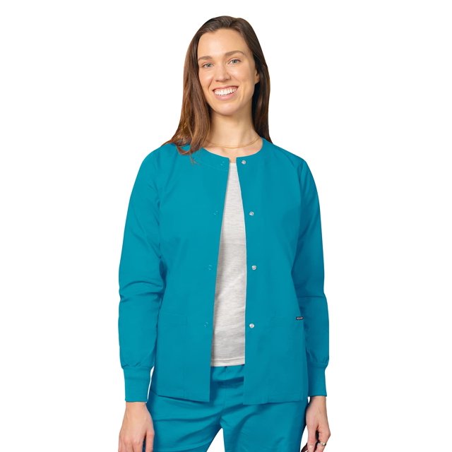 Adar Universal Women's Scrub Set - Warm-Up Scrub Jacket and Elastic Pull-On Pants