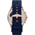 thumbnail image 3 of Fossil FS5814 Forrester Chronograph Leather Quartz Mens Watch, Blue, 3 of 5