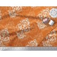 thumbnail image 3 of Soimoi Georgette Viscose Fabric Filigree Damask Decor Fabric Printed Yard 42 Inch Wide, 3 of 3