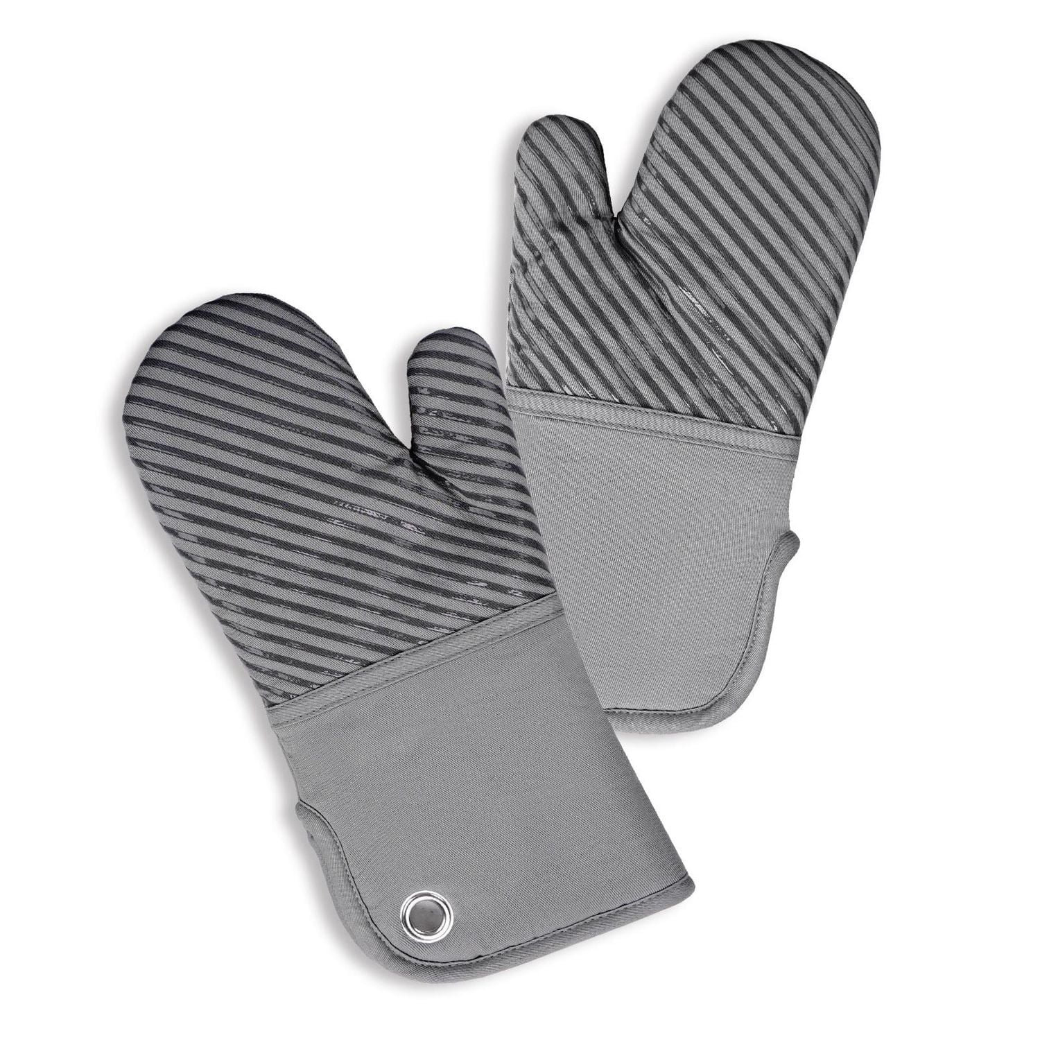 Fabstyles Lot de 2 gants de cuisine en silicone imprim