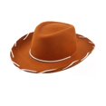 thumbnail image 1 of RYGRZJ Western big brim cowboy hat brown red, 1 of 1