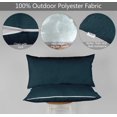 thumbnail image 4 of Vargottam Indoor/Outdoor Polyester Fabric Lumbar Pillow With Insert, All-Weather Waterproof Decorative Throw Pillow for Patio Furniture-Set of 2 - Dark Navy Blue, 4 of 7