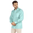 thumbnail image 4 of Bestman Solid Formal Button Down Shirt For Men Long Sleeve With Patch Pocket Business Wear, 4 of 7