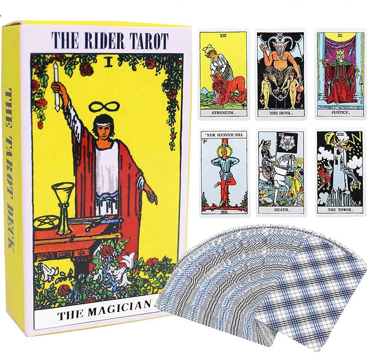 Tarot Cards Classic Waite Tarot Deck Travel Card Power Deck with Guide Booklet