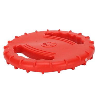 Dog Flying Disc Toy Dog Flying Disc Toy Flexible TPR Squeaky Stress Relief 2 Sides Hollow Design Pet Training Flying Disc For Large Dogs Dog Indestructible