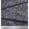 thumbnail image 2 of Soimoi Gray Heavy Satin Fabric Leopard & Wild Animal Skin Printed Fabric 1 Yard 54 Inch Wide, 2 of 3