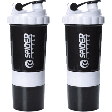 Lot de 2 Bouteilles Shaker pour Mélanges de Protéines avec Bille à Shake - 24 Oz, Bouteilles Shaker Compatibles Lave-Vaisselle, Gobelet Shaker pour Shakes Protéinés avant et après l'Entraînement - Cadeaux, Gym...