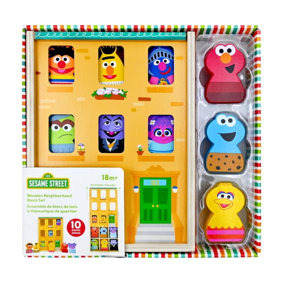 Casse-Tête KIDS PREFERRED Sesame Street Ensemble de Blocs de 10 Pcs