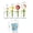 Blue, variant on Tyidzon Baking Tool-Handmades Flowers Ceramic Measuring Spoons With Boxed Gift Set