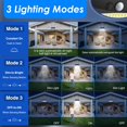 thumbnail image 2 of Solar Lights Outdoor Motion Sensor LED Super Bright Solar Powe Light with Lighting Modes Wireless IP Solar Wall Lights Security Lighting for Yard Deck Garage, 2 of 8