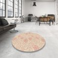 thumbnail image 4 of Ahgly Company Tapis d'Intérieur Lavable en Machine Carré Transitionnel Vanille Or, 3 Pieds Carré, 4 of 7
