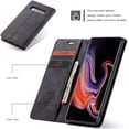 thumbnail image 2 of KOMI Wallet Case for Samsung Galaxy S10 Plus, Premium PU Leather Case Vintage Matte Wallet Flip Cover [Card Slots] [Magnetic Closure] Stand Function Folio Shockproof Full Protection Black, 2 of 5