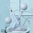 thumbnail image 2 of pitrice PVC Jump Rope Portable Replacement Digital Solid Color Indoor Outdoor Button Control Ergonomic Adjustable Jumping Ropes Pink 2 in 1, 2 of 9