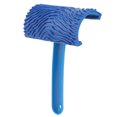 thumbnail image 1 of Blue Rubber Wood Grain Effect Paint Roller with Handle DIY Wall Decoration Tool, 1 of 9
