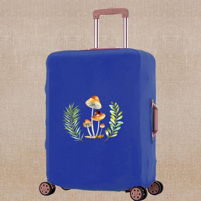 2023 Luggage Cover Scratch Resistant Travel Accessory Covers Apply To 18-32 Inch Mushroom Print Suitcase Trolley Protective Case 8Mushroom009 S (18-21inch)