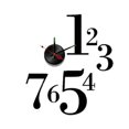 thumbnail image 1 of Modern Home Self Adhesive DIY 3D Wall Clock - One-to-Seven, 1 of 2