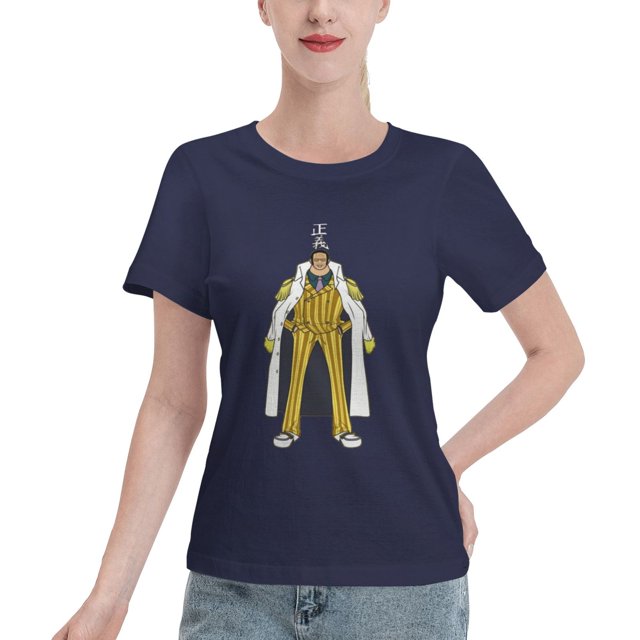 T-Shirt Basique à Manches Courtes pour Femme une Pièce Singe Jaune