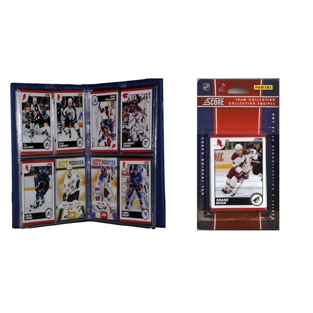 LNH Phoenix Coyotes sous Licence Ensemble d'Équipe de Pointage 2010 et Album de Rangement