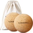 thumbnail image 1 of ORUYROP Cork Massage Ball-Yoga Cork Ball for Myofascial Release, Trigger Point Therapy, Muscle Knots, Deep Tissue Relief with Carry (2.4 Inch Ball,2 Pack), 1 of 7