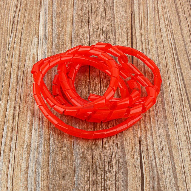 Durable Red Tidy Spiral Cable Binding Management, Spiral Cable Wrap, Home Cinema System Wiring Looms For Pc Tv