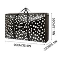 thumbnail image 3 of Pompotops Extra Large Reusable Storage Bags With Strong Handles & Zippers, Heavy Duty Washable Moving Bag, Waterproof Closet, Underbed Organizer For Bedding, Blanket Clearance, 3 of 5