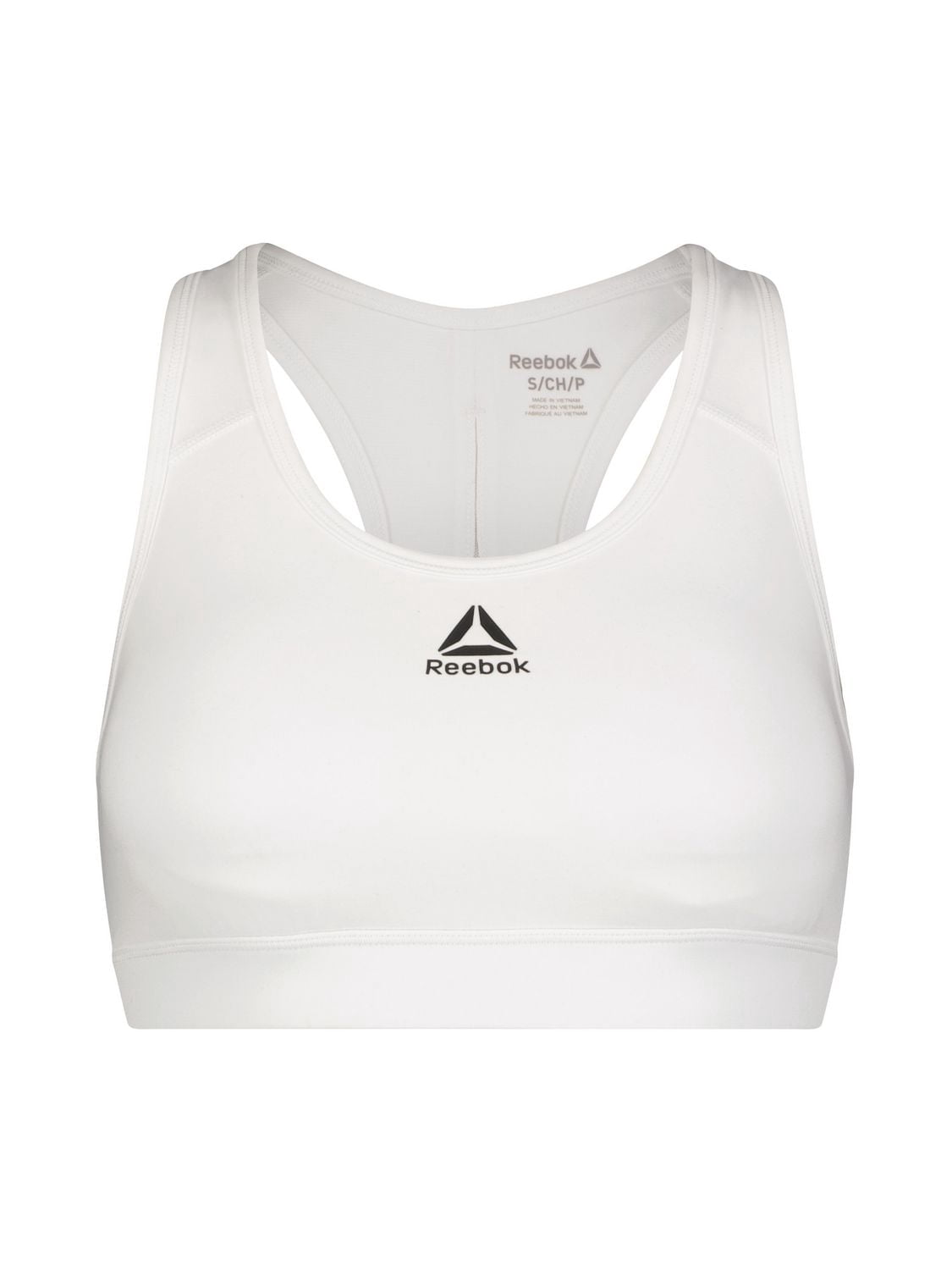 Reebok Soutien-gorge de sport Stronger pour femme avec panneau en maille et bonnets amovibles