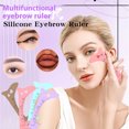thumbnail image 3 of BKER Silicone Eyebrow Ruler Eye Makeup Stencil For Eye Liner Eyelash And Lip Cosmetic Easy To Use Beauty Tool 1pc, 3 of 3