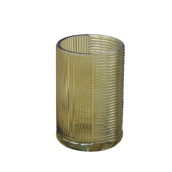 hometrends Scaled Green Glass Tumbler