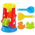 thumbnail image 1 of TIELUTT Sand Water Wheel Beach Toy Kids Beach Sandbox Play Set Outdoor Beach Sand Water Sifting Funnel Shovel Pool Game Pool Decorations Kids outside with Wheels Toddler Shovel Desk Sandbox with Rake, 1 of 4