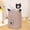 Grey, variant on Foldable Canvas Storage Basket With Handles Heavy-Duty Laundry Basket Toy Organizer