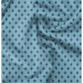 thumbnail image 1 of Soimoi Blue Poly Georgette Fabric Fleur_de_lis Damask Print Fabric by the Yard 42 Inch Wide, 1 of 6