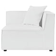 thumbnail image 4 of Modway Saybrook 103.5" 5-Piece Fabric Outdoor Patio Sectional Sofa in White, 4 of 6