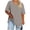 Grey, variant on Womens Summer Oversized T-Shirts Plus Size Loose V Neck Basic Tee Shirts Short Sleeve Casual Y2k Tops White, XL